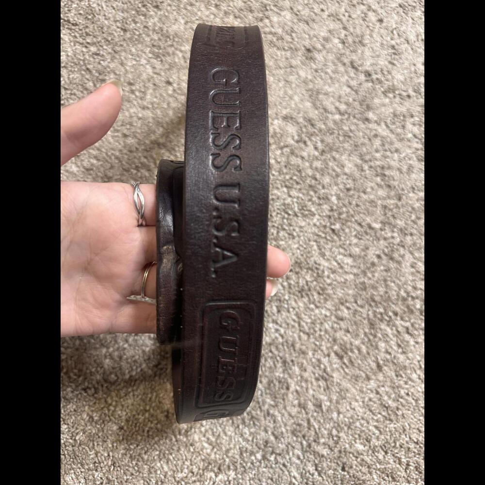 GUESS U.S.A. Leather Belt Size Medium